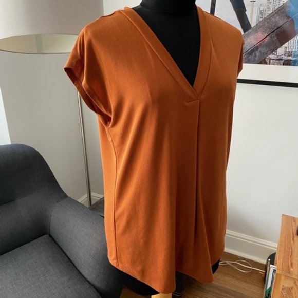 Pumpkin Rust Coloured Top sleeveless - Picture 1 of 5